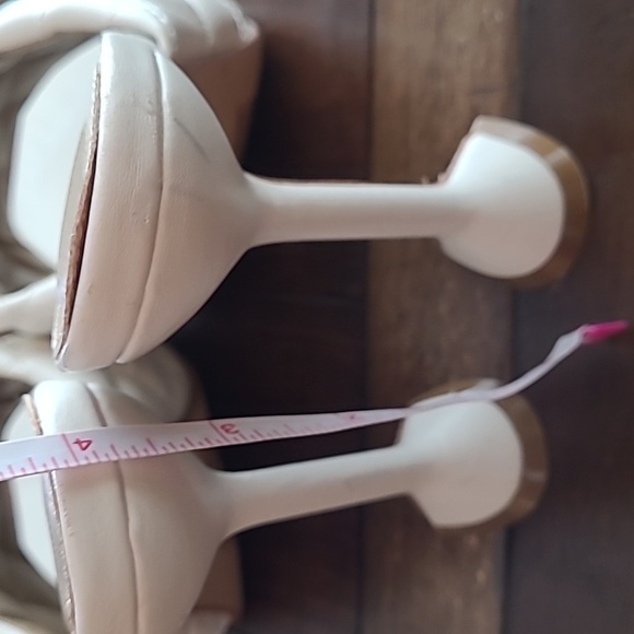 lemonade white quilted slip on heels size 11 - Picture 5 of 6